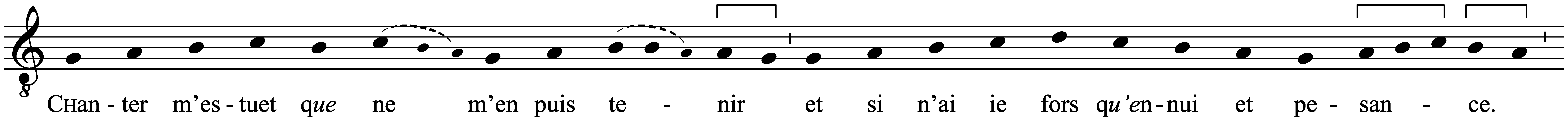 Work musical notation